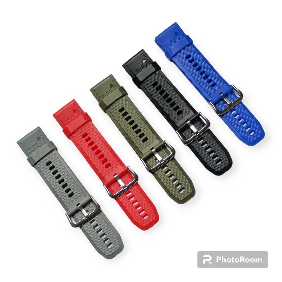 STRAP TALI JAM TANGAN KARET SPORT TALI JAM TANGAN UNIVERSAL 24 MM