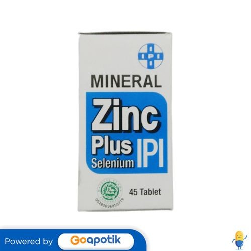 Ipi Mineral Zinc Plus Selenium Botol 45 Tablet