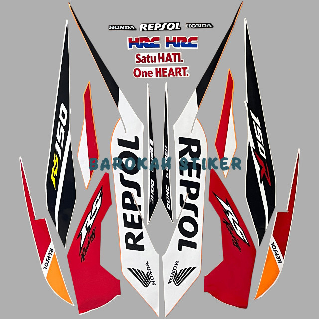 Striping stiker Honda Sonic 150 RS RS150R 2015 2016 Repsol Fullset