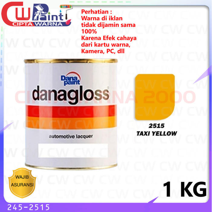 Danagloss NC Tax1 Yellow Kuning Cat Mobil Kayu Besi Duco 1 Kg