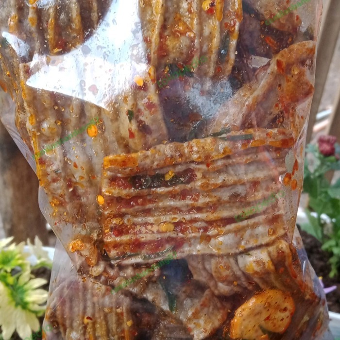 

sebring kerupuk jengkol pedas kemasan 500 gram