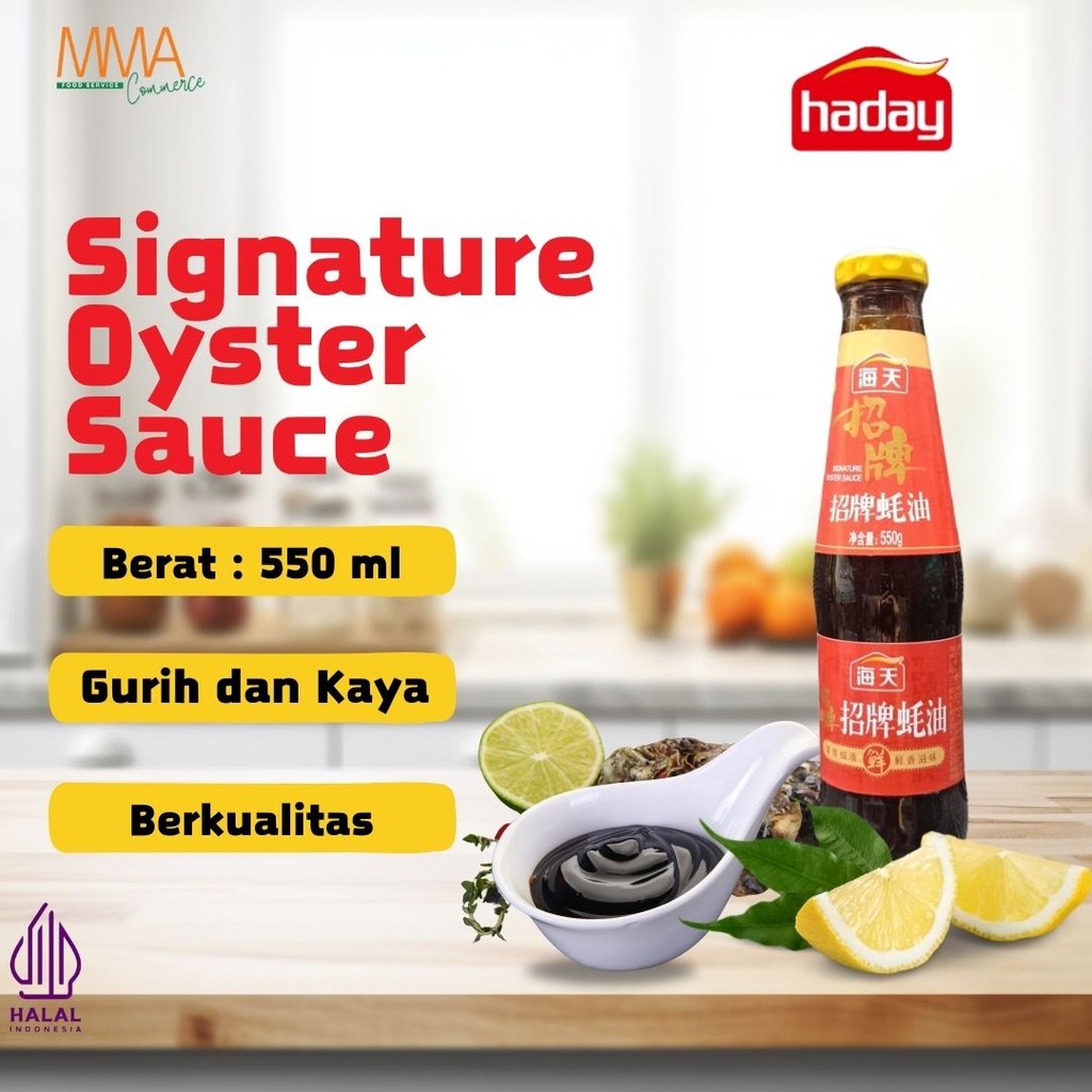 

Haday Signature Oyster Sauce / Sauce Oyster / Saus Tiram / Saos Tiram Haday Khas China