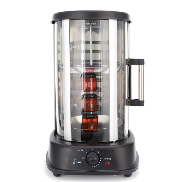 Electric Rotating Smokeless Grill Chicken Rotisserie Machine Barbecue Kebab Shawarma Meat Oven Roast