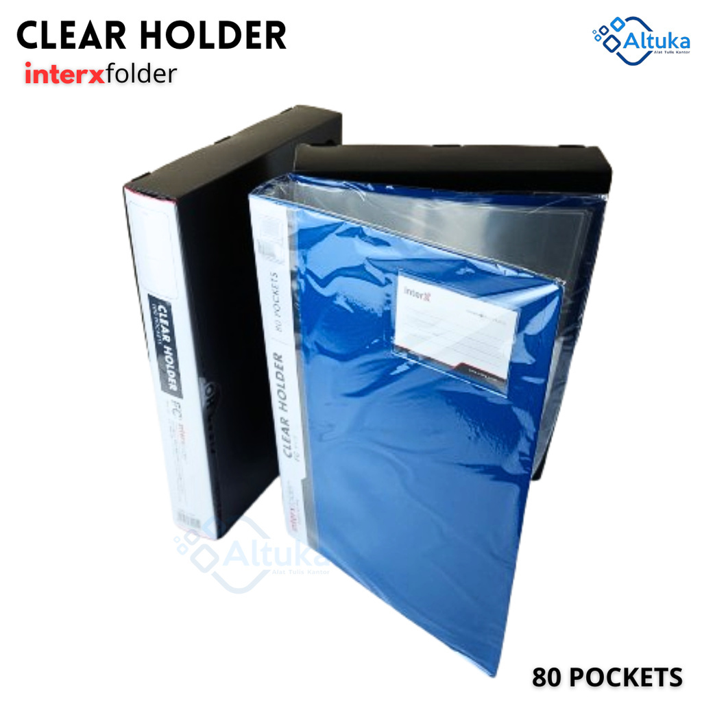 

Dokumen Holder Isi 80 Pockets Folio / Dokumen Keeper / Clear Holder Interxfolder CHX 2080F + Box Cover