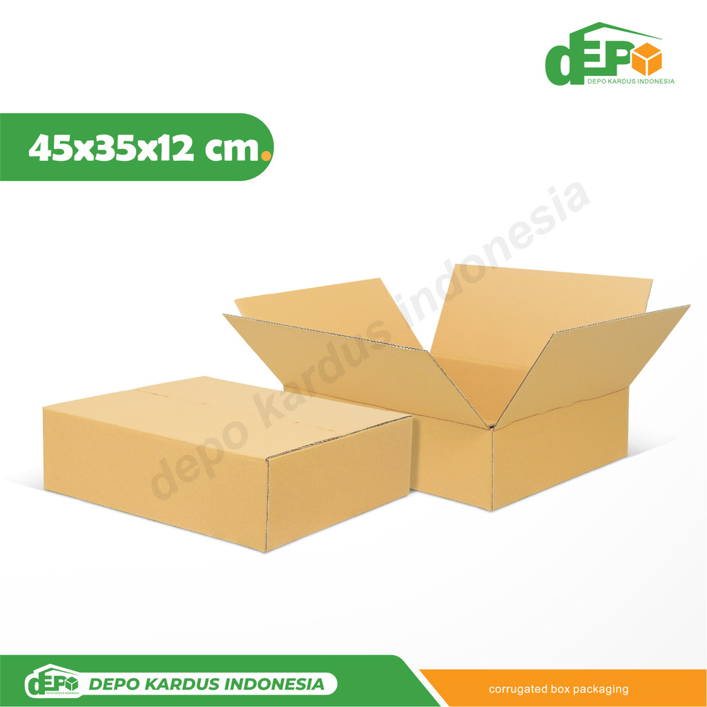 

Box 44X35x12 (T.12) Kardus/Kemasan/Box/Packaging/Normal/A1/KardusKemasan/Karton/bucket/tinggi12