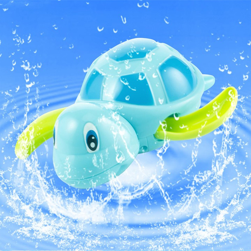 New Baby Child Tortoise Clockwork Dabbling Toy Small Animal Tortoise Toy Swimming Little Turtle Can 