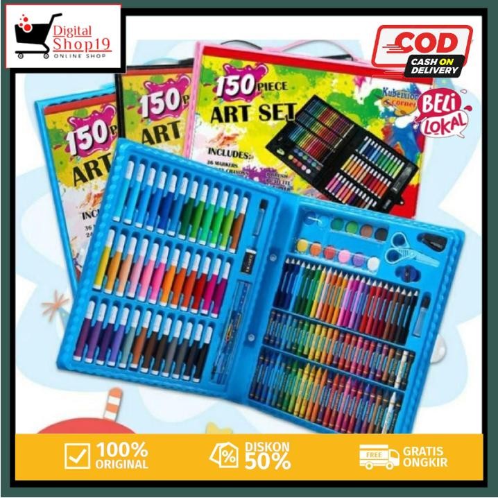 

DS.ID COD Pensil warna 150 pcs - 150 piece art set - Crayon Set 150 Pcs Art Set - Crayon 150pcs Set