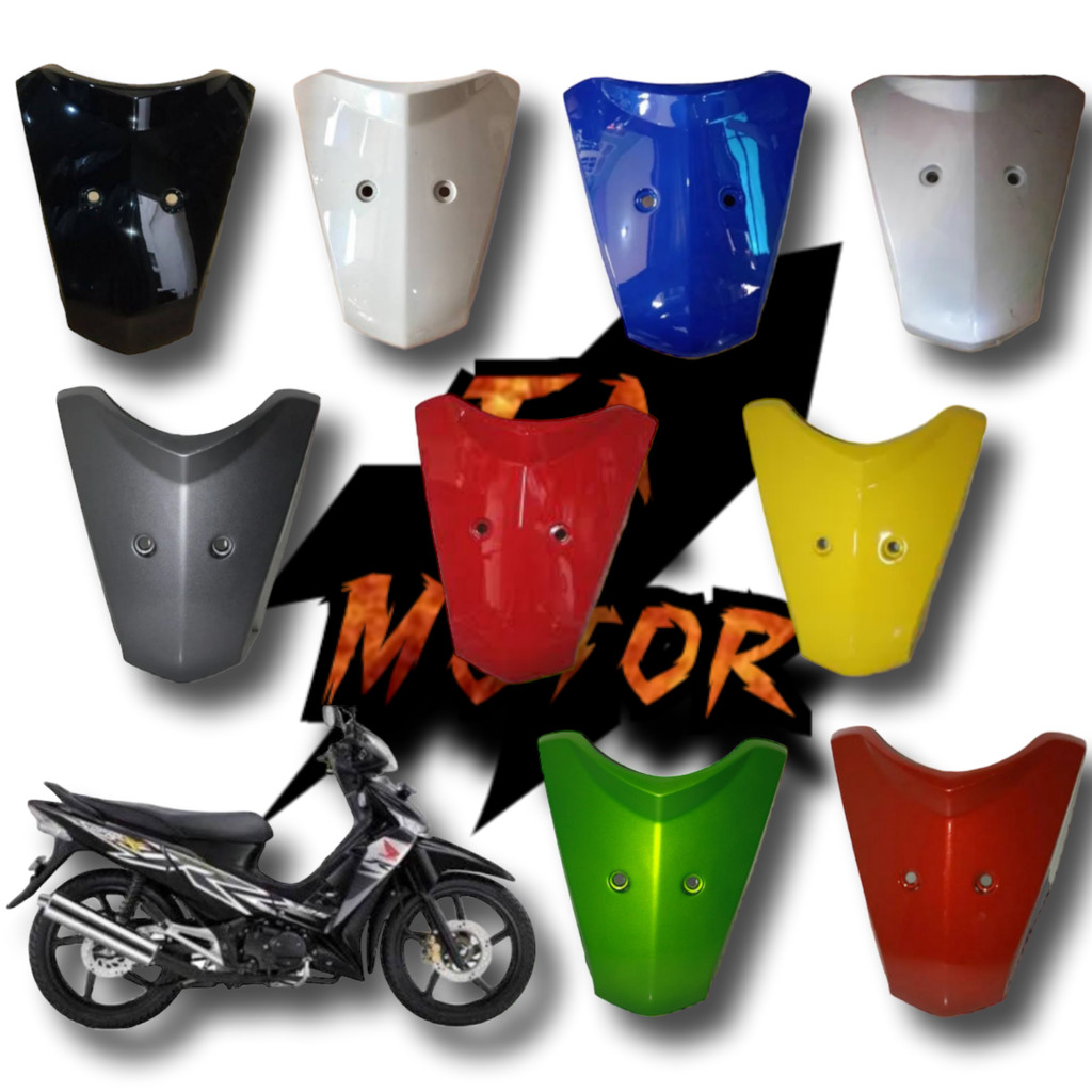 Dasi Panel Dada Tebeng Depan Honda Supra X 125 Lama Old New Batman Warna Hitam Putih Biru Silver Abu