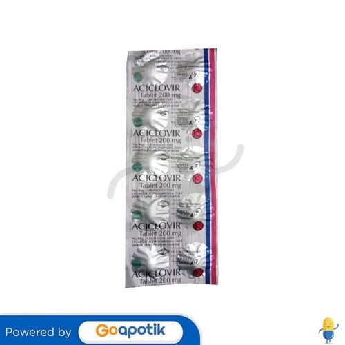 Acyclovir Novell 200 Mg Strip 10 Tablet