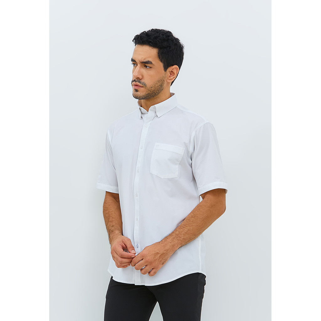 Jobb Minneapolis Kemeja Pria Lengan Pendek Regular Fit Putih