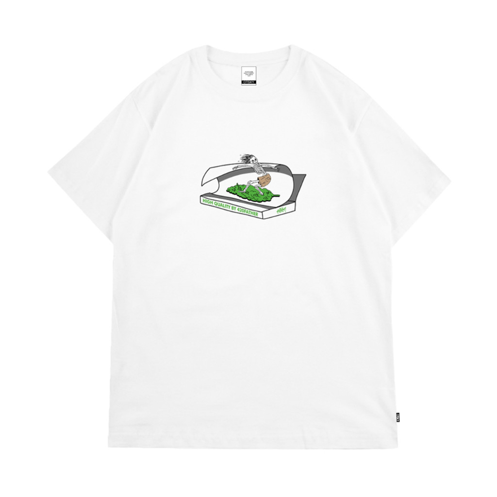 Kaos Pria Distro,420Father Kaos Paper X FR0008 X Otsky Cotton Combed (Pria & Wanita )Keren Premium S