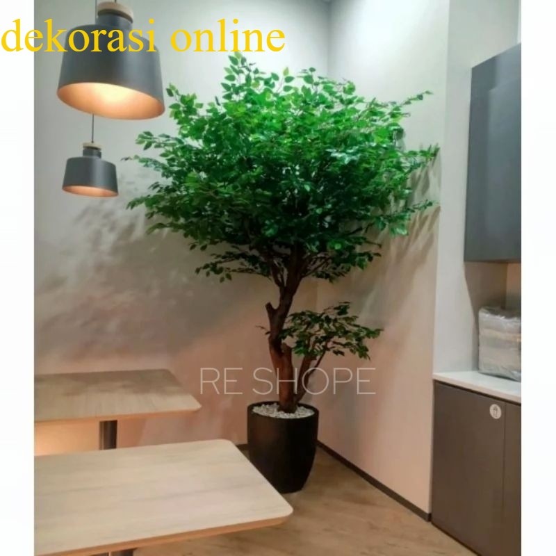 pohon hias beringin jumbo rimbun tinggi 2mtr pohon beringin pohon dekorasi bunga plastik daun bering