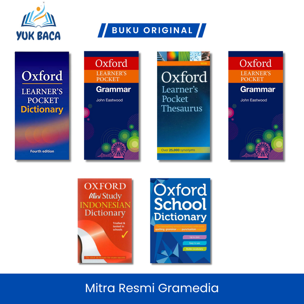 Kamus Oxford Learners Pocket Dictionary Edition 4 / Thesaurus / Grammar / Ministudy oriGudang Baca O