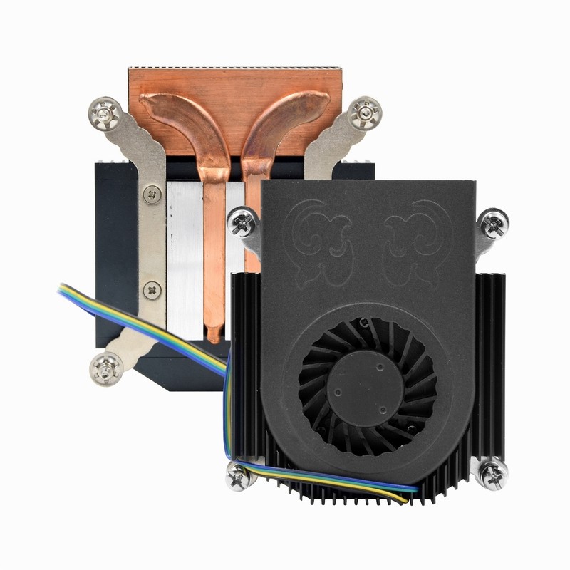 METALFISH Z22 CPU Cooler Radiator Ultra-Thin 22mm Height Computer Case Fan for Intel 115X Platform H