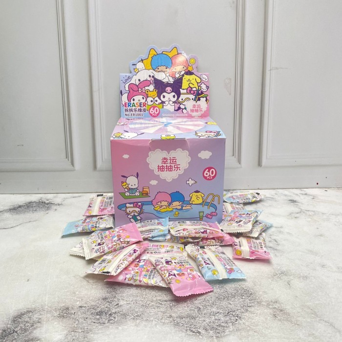 

Penghapus Mystery Sanrio Gepeng 1 PCS Special Edition Imut Favorit Anak / Misteri Sanrio Gepeng Eraser Kekinian Best Seller