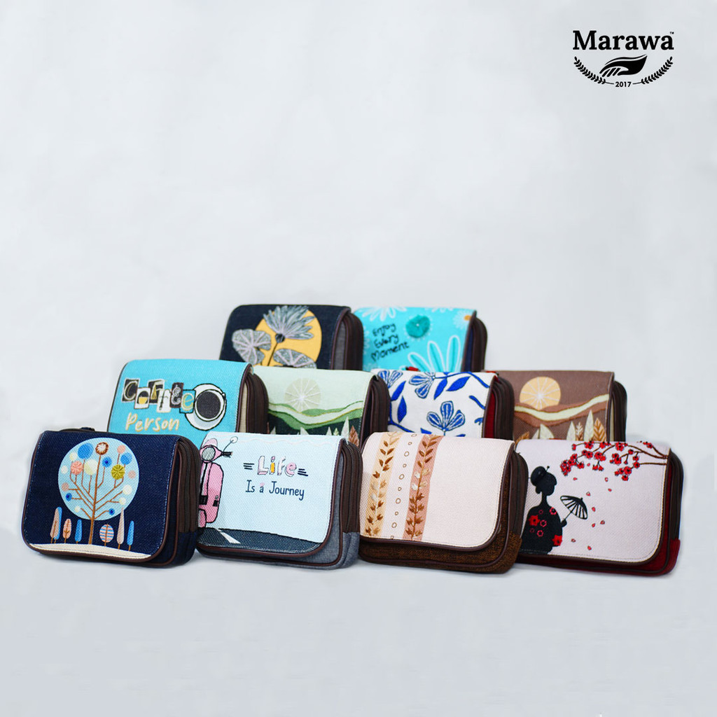 MARAWA Shae Series Tas Selempang Wanita Etnik Handmade
