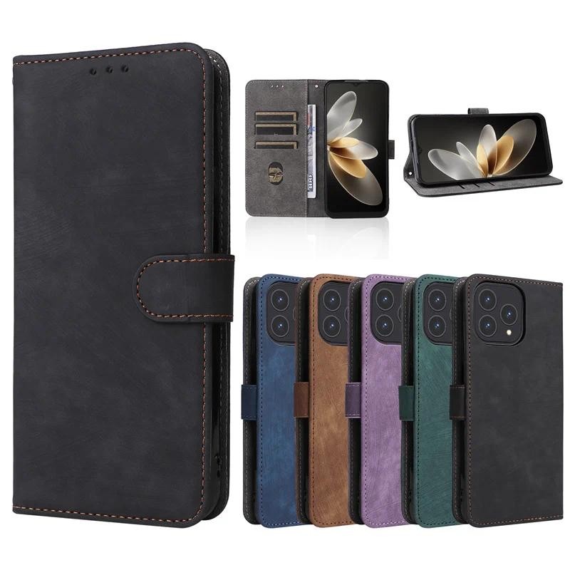 For Cubot P80 Case Wallet Anti-theft Brush Magnetic Flip Leather Cover For Cubot P80 P 80 CubotP80 P