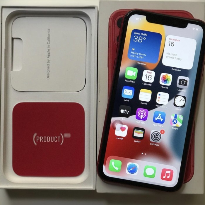 IPHONE 11 64 GB RED SINYAL AKTIF ALL OPERATOR, GARANSI IMEI BERFUNGSI PERMANEN, DURASI IMEI PERMANEN