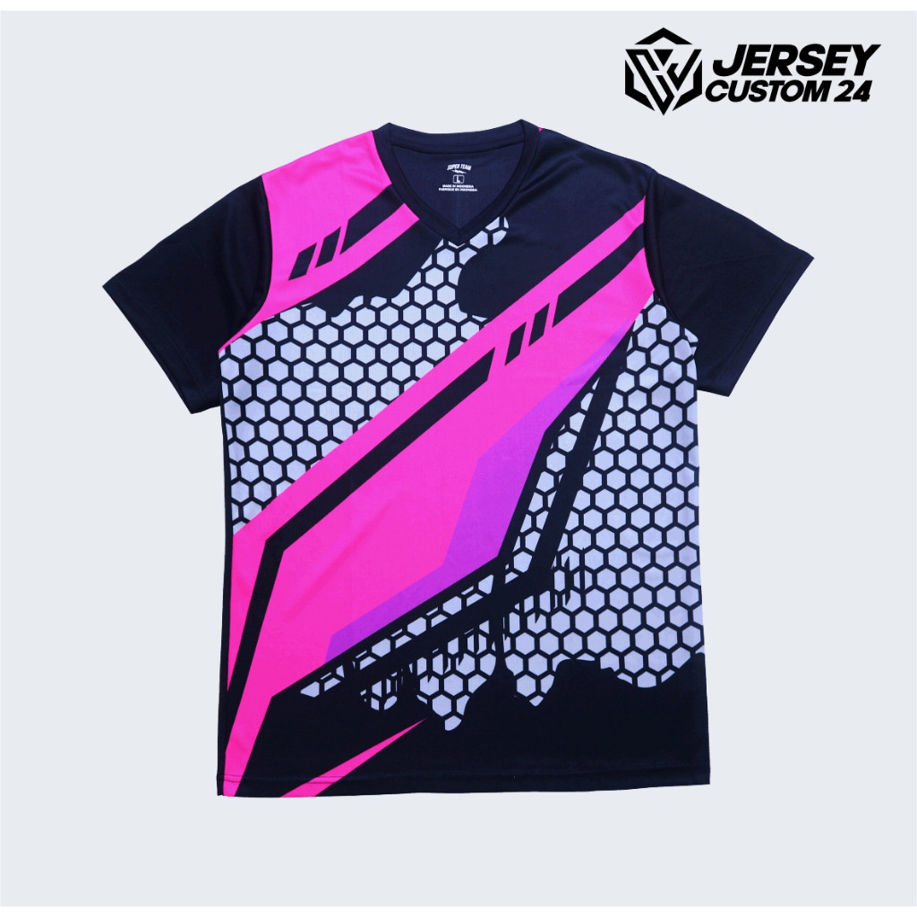 Jersey Volly Wanita Geo-2 Superteam / Baju Voli Wanita Custom Nama dan Nomor VOLI LOVERS