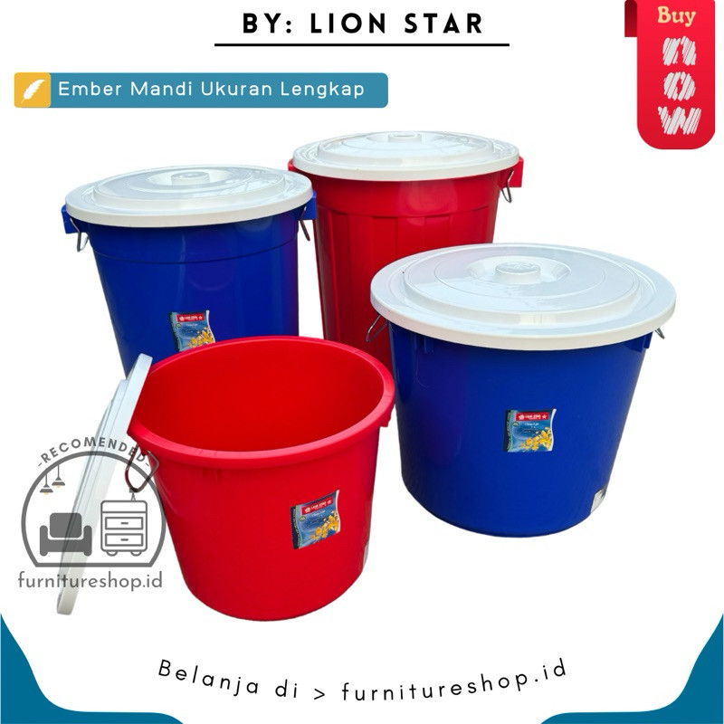 Lion Star - Ember Air Plastik Ukuran 32,50,60,70,80 Liter