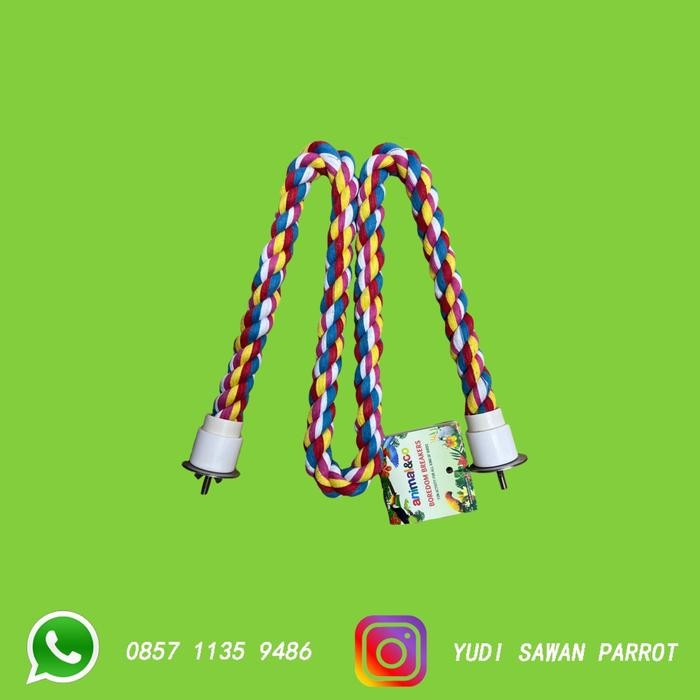 Tangkringan Pangkringan Tali Mainan Burung Sun Conure Falk Monk Parkit