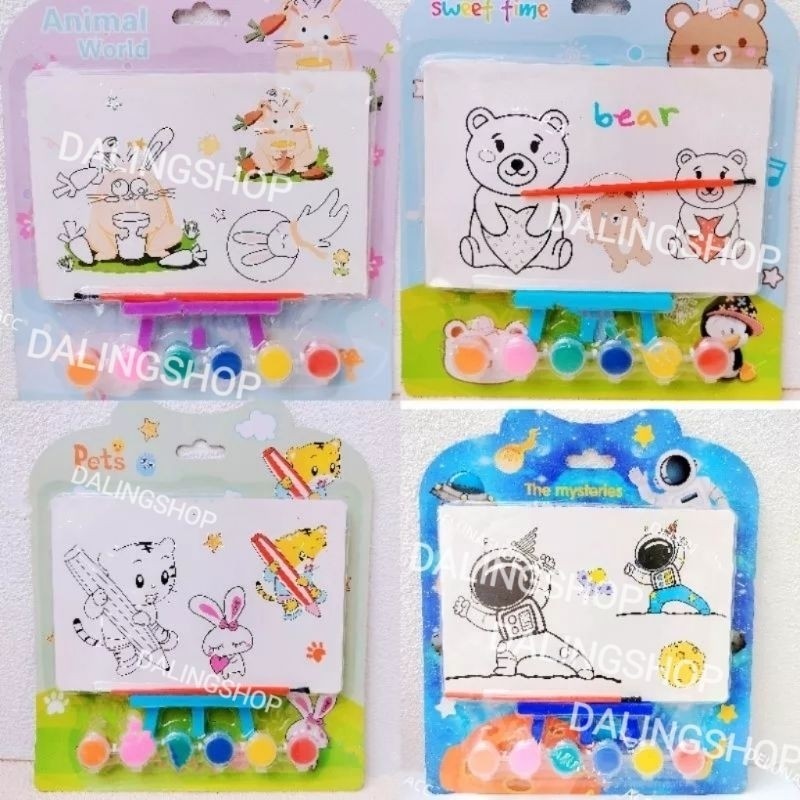 

Kertas Lukisan Cat Air Animal Karakter Space Kelinci Bear