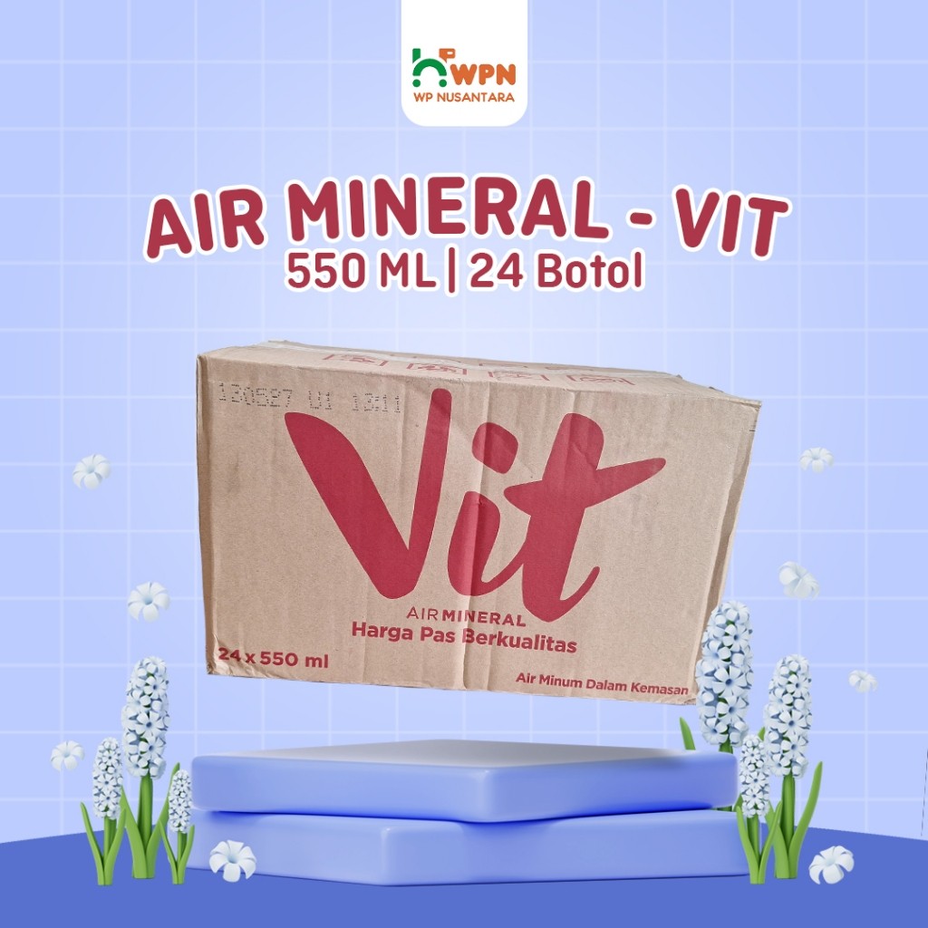 

New VIT Air Mineral - 550ml x 24 Botol / 1 DusPremium