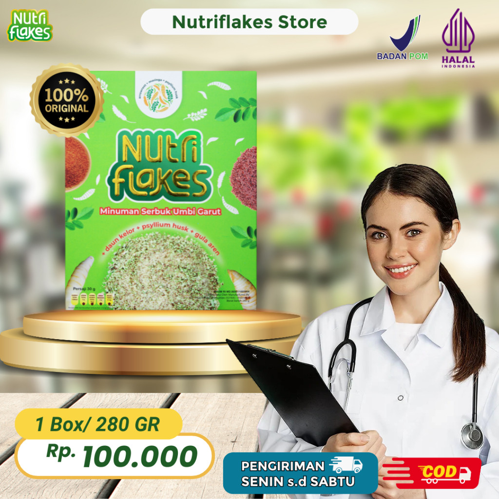 

New Nutriflakes Solusi Asam Lambung ORIGINAL 1 BOXPremium