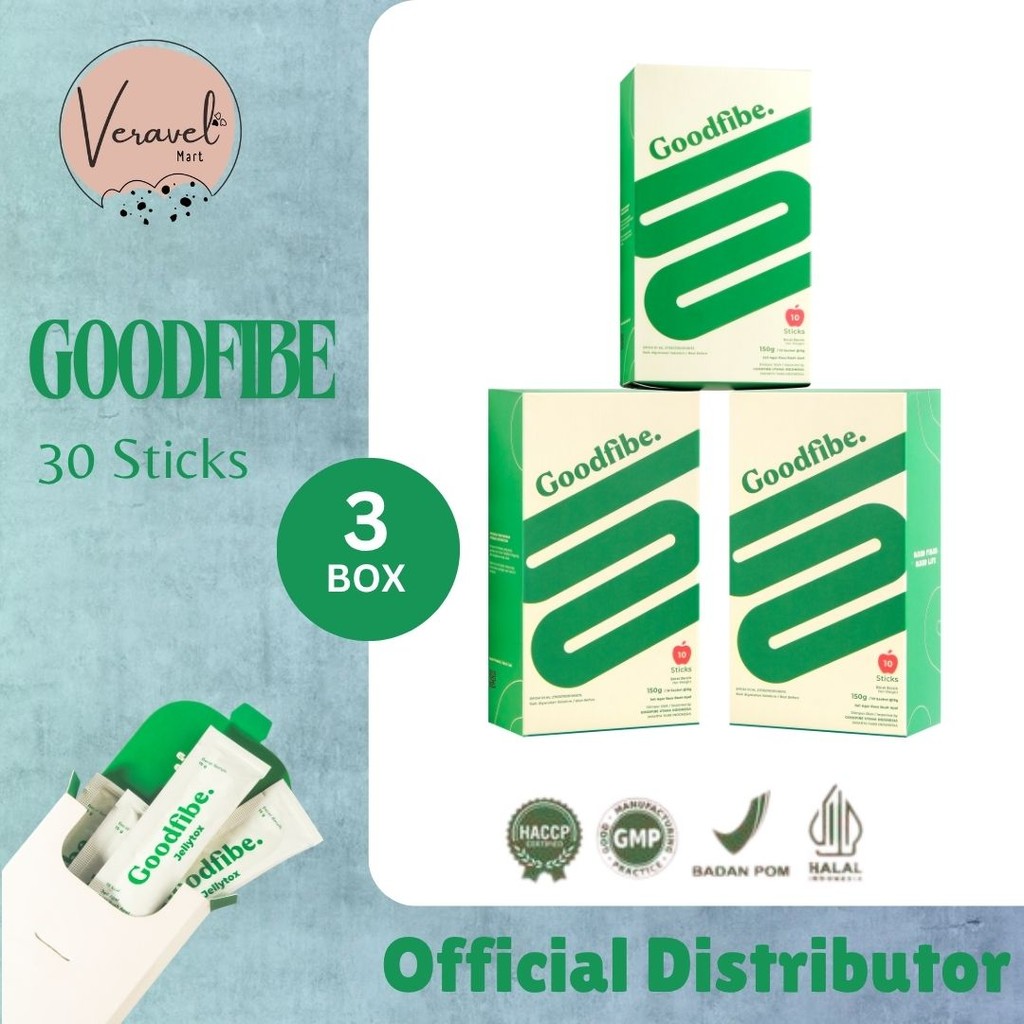 Goodfibe jellytox Fiber Jelly Probiotik Suplemen untuk Diet Detox apple flavor 3 box probiotics Fibe
