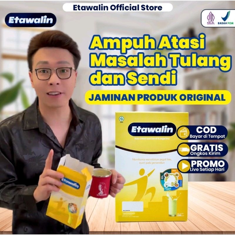 

[] ETAWALIN SUSU KAMBING ETAWA 200GR ORIGINAL BPOM ATASI NYERI SENDI PEGAL LINU