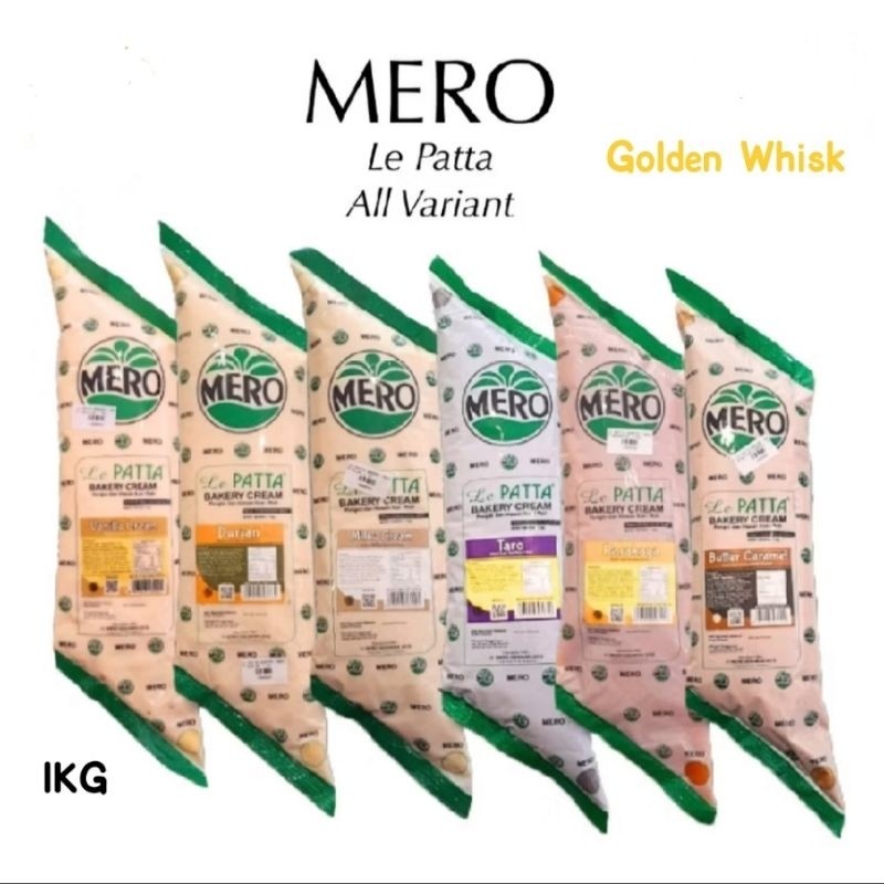 

Mero Le Patta Bakery Cream 1KG Bahan Isian Roti Kue- All Variant
