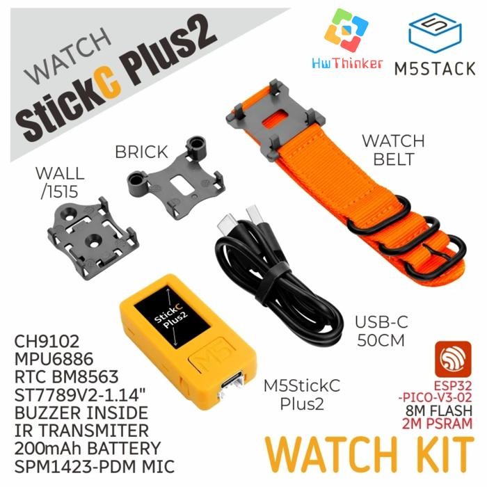 RJ99 M5StickC StickC PLUS2 PLUS 2 ESP32 ESP32-PICO Mini IoT Development Kit with Watch Strap  Access