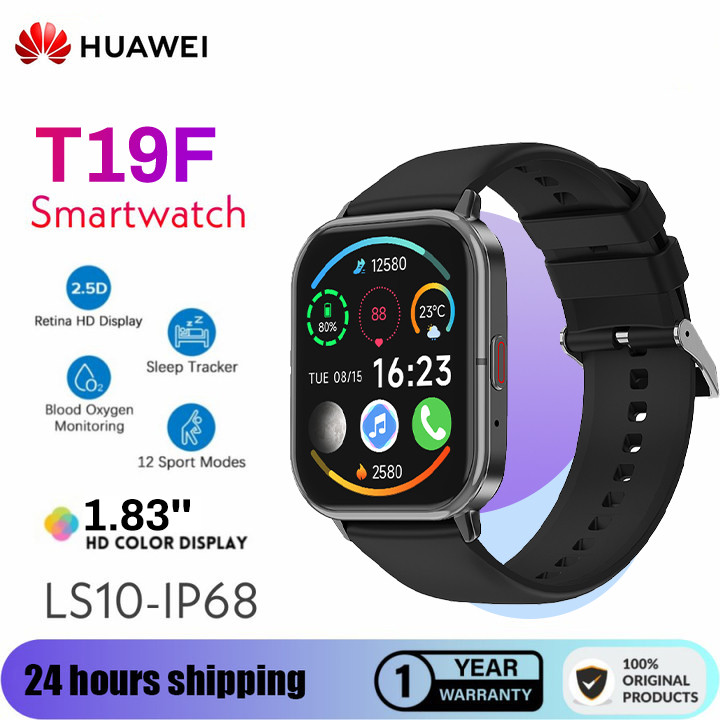 HUAWEI Smartwatch T19F Jam Tangan Couple Sport Anti Air Watch Tipis Simple Bluetooth Call Jam Tangan