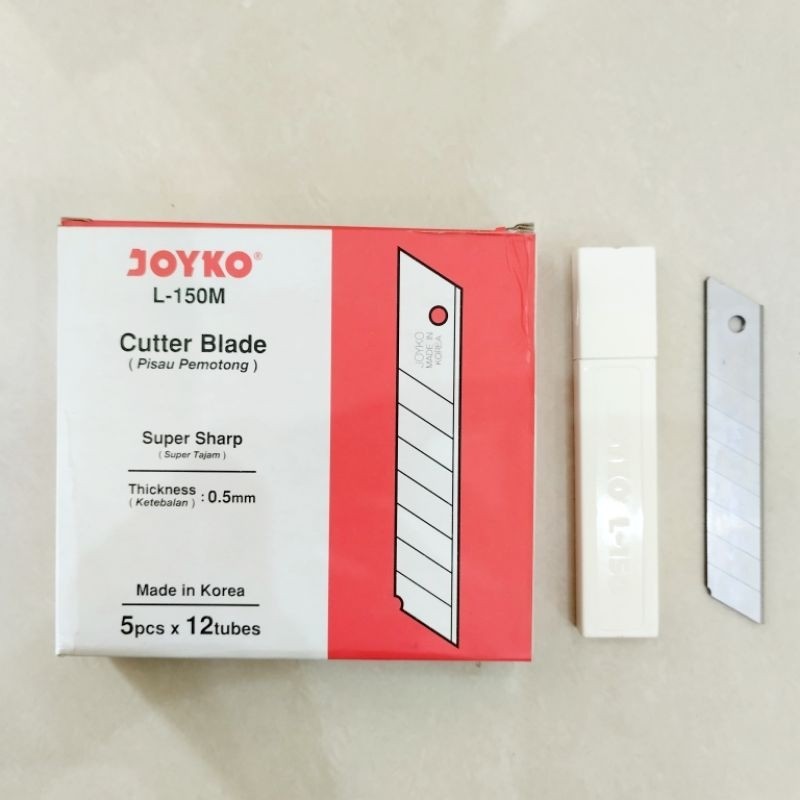 

[Harga 1 tube isi 5]Isi Cutter Joyko L-150/Refill/Pisau Cutter Joyko Besar L-150 - ARM