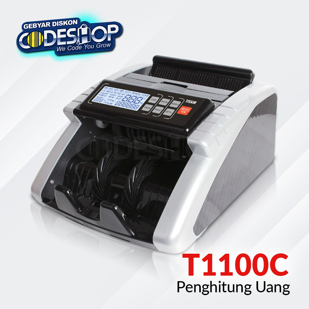 

Tissor T1100C Mesin Penghitung Uang Money Counter Alat Deteksi Uang Palsu