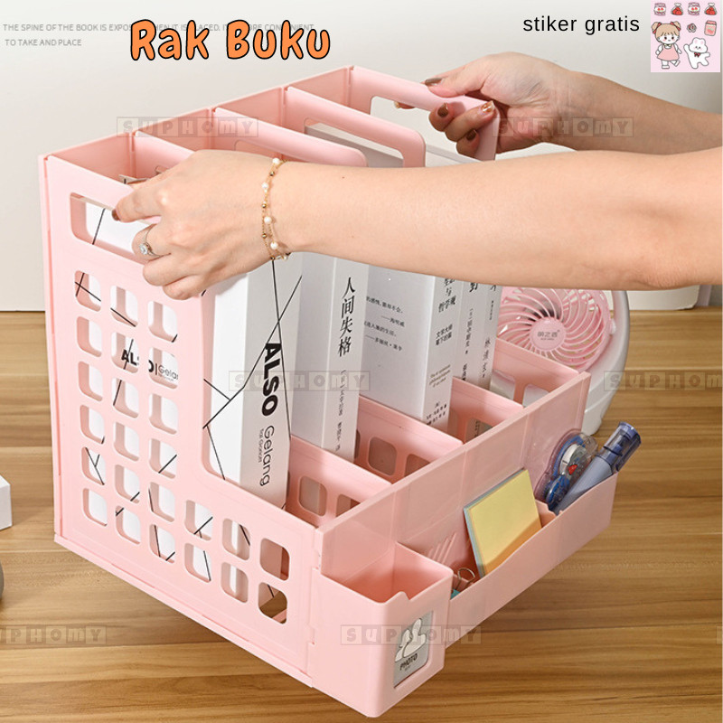 

Desktop Organizer Rak Buku Rak Penyimpanan File Organizer Box File Rak Pena