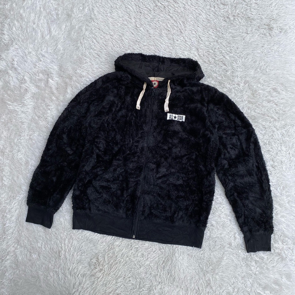 Converse All Star Faux Fur Warm Tech Zip Hoodie