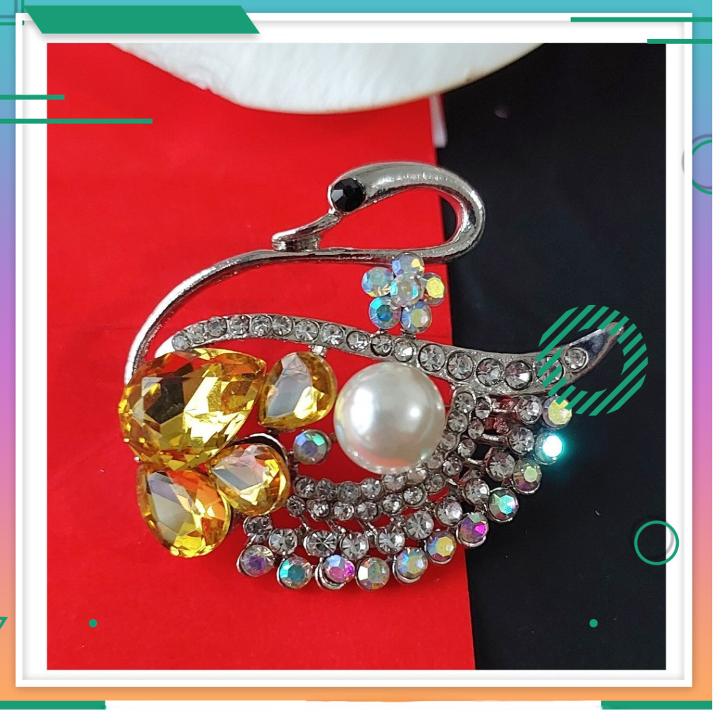 Bros Hijab Premium - Pin Kerudung Bergaya Korea dengan Kristal