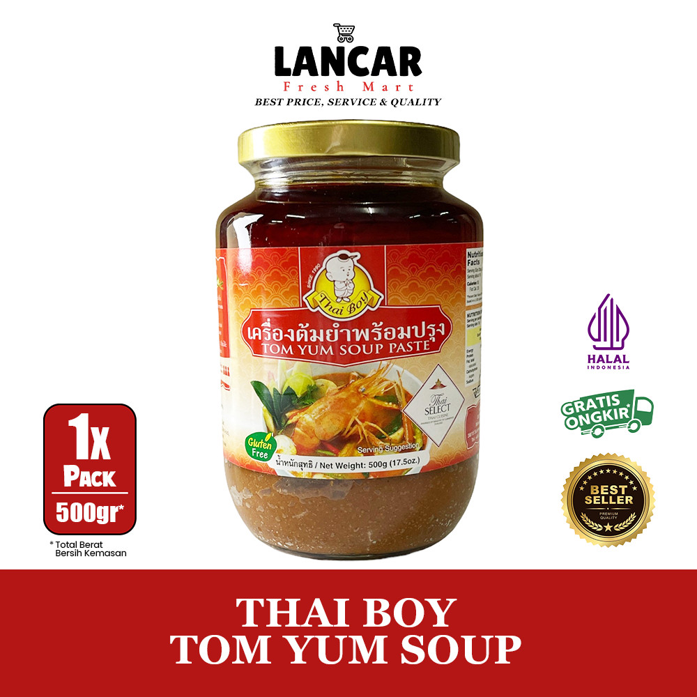 

THAIBOY TOM YUM SOUP PASTE 500GR / THAIBOY TOMYUM SOUP PASTE 500GR