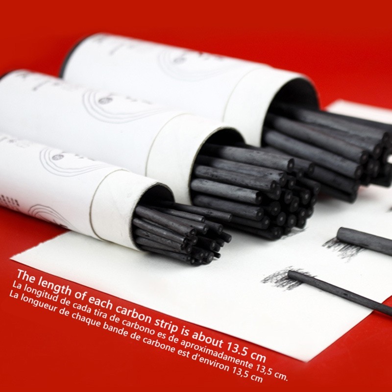 

Practical Vine Charcoal Sticks Medium Sketching Pencil Smooth Writing for Painter Drawing Writing Shading Blending 25pc