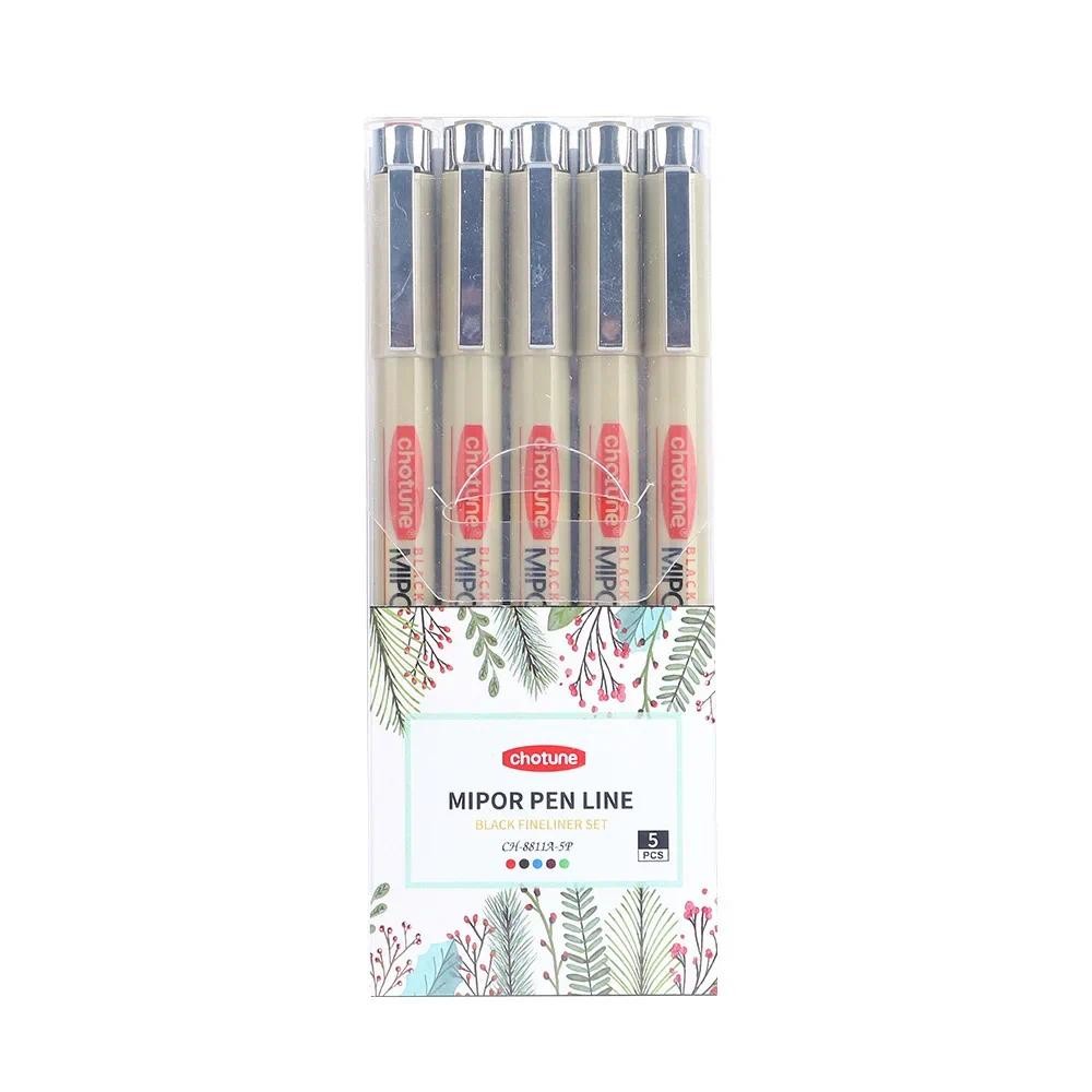 

14 Colors 05 Micro Waterproof Fineliner Pen Set Ink Fine Point Pen Sketching Anime Artist Illustrating/Technical Drawing Supplie