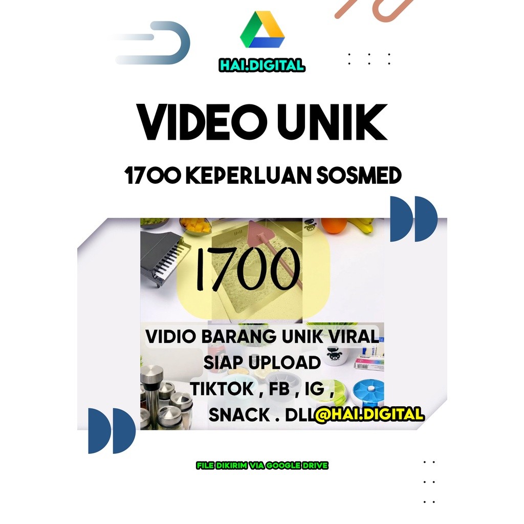 1700 VIDIO UNIK VIRAL SIAP UPLOAD UNTUK KEPERLUAN SOSMED TIKTOK IG YOUTUBE DLL