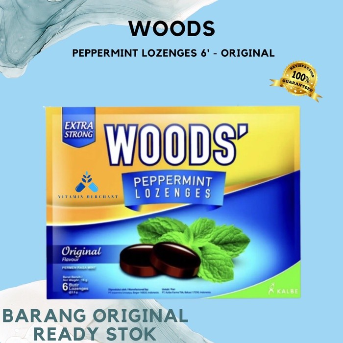 

PERMEN WOODS PEPPERMINT LOZENGES 6' - ORIGINAL - vm2