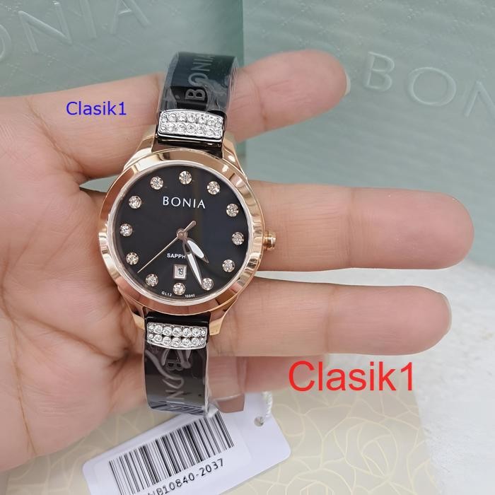 Original 100% Jam Tangan Wanita Bonia BNB10840-2037 jam tangan wanita Bonia  kaca Saphire  bnb10840-