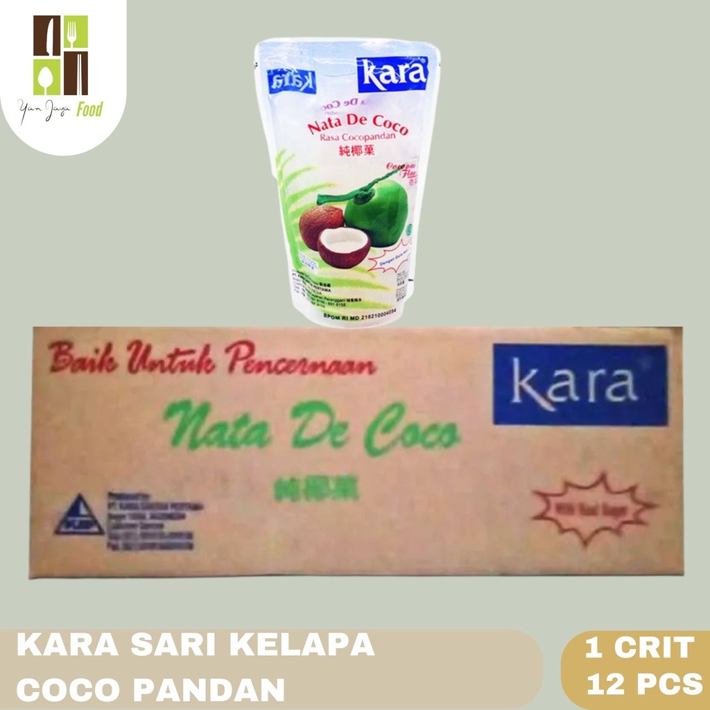 

Kara Sari Kelapa Nata De coco 360g Coco Pandan [1 CARTON]