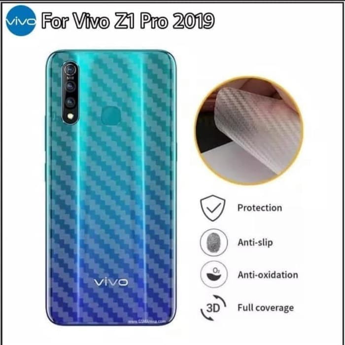 BACK SKIN CARBON VIVO Z1 PRO - ANTI GORES BELAKANG VIVO Z1 PRO