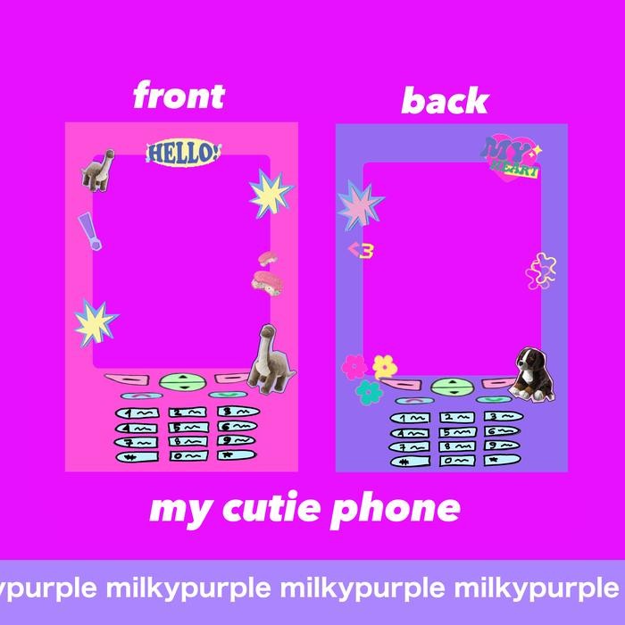 

PHOTOCARD HOLDER ACRYLIC BY MILKYPURPLEE - MY CUTIE PHONE