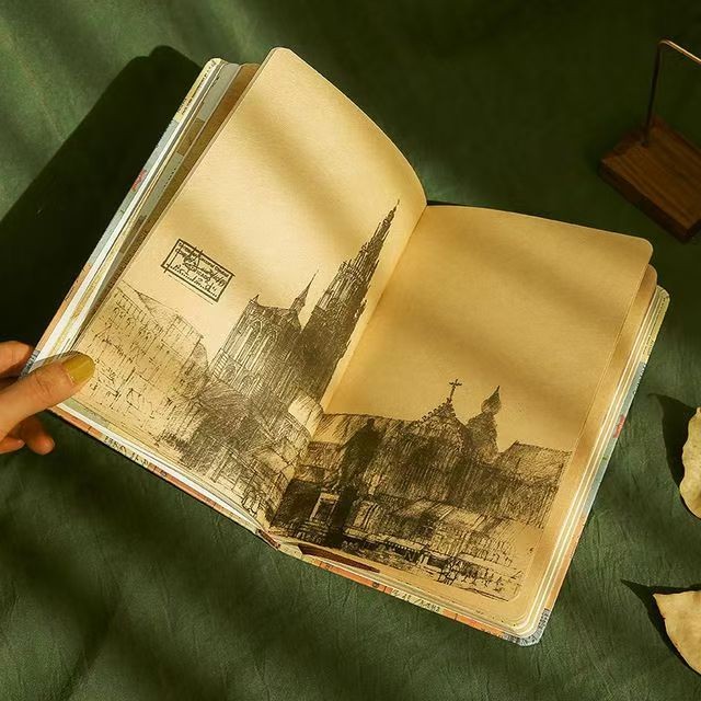 

Notebook Aesthetic Retro Korea - Hardcover Buku Diary Untuk Diary & Catatan, Sekolah/Kantor Alat Tulis
