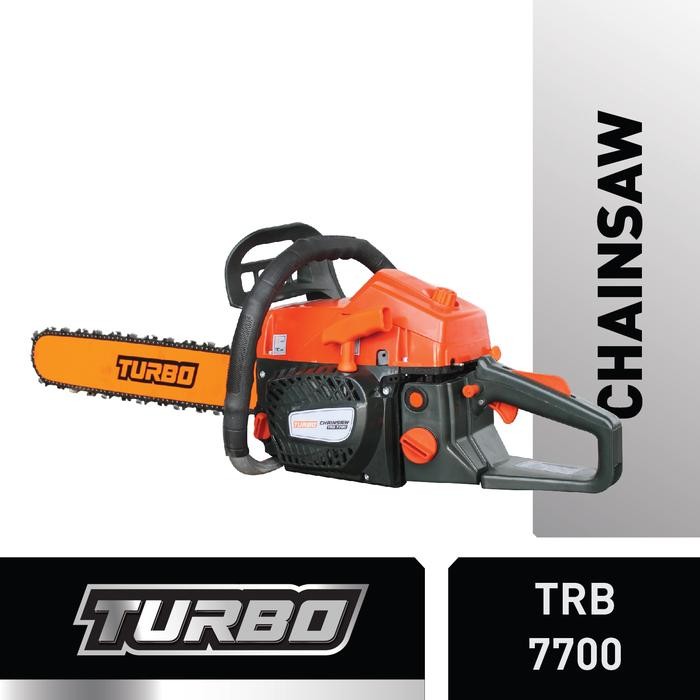 TURBO Chainsaw Gergaji Mesin Pemotong Kayu TRB-7700