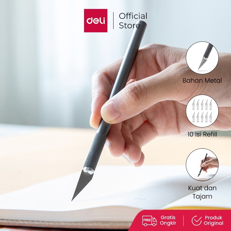 

Deli Graver / Cutter Ukir Bahan Metal, Dengan Refill 10pcs 2102